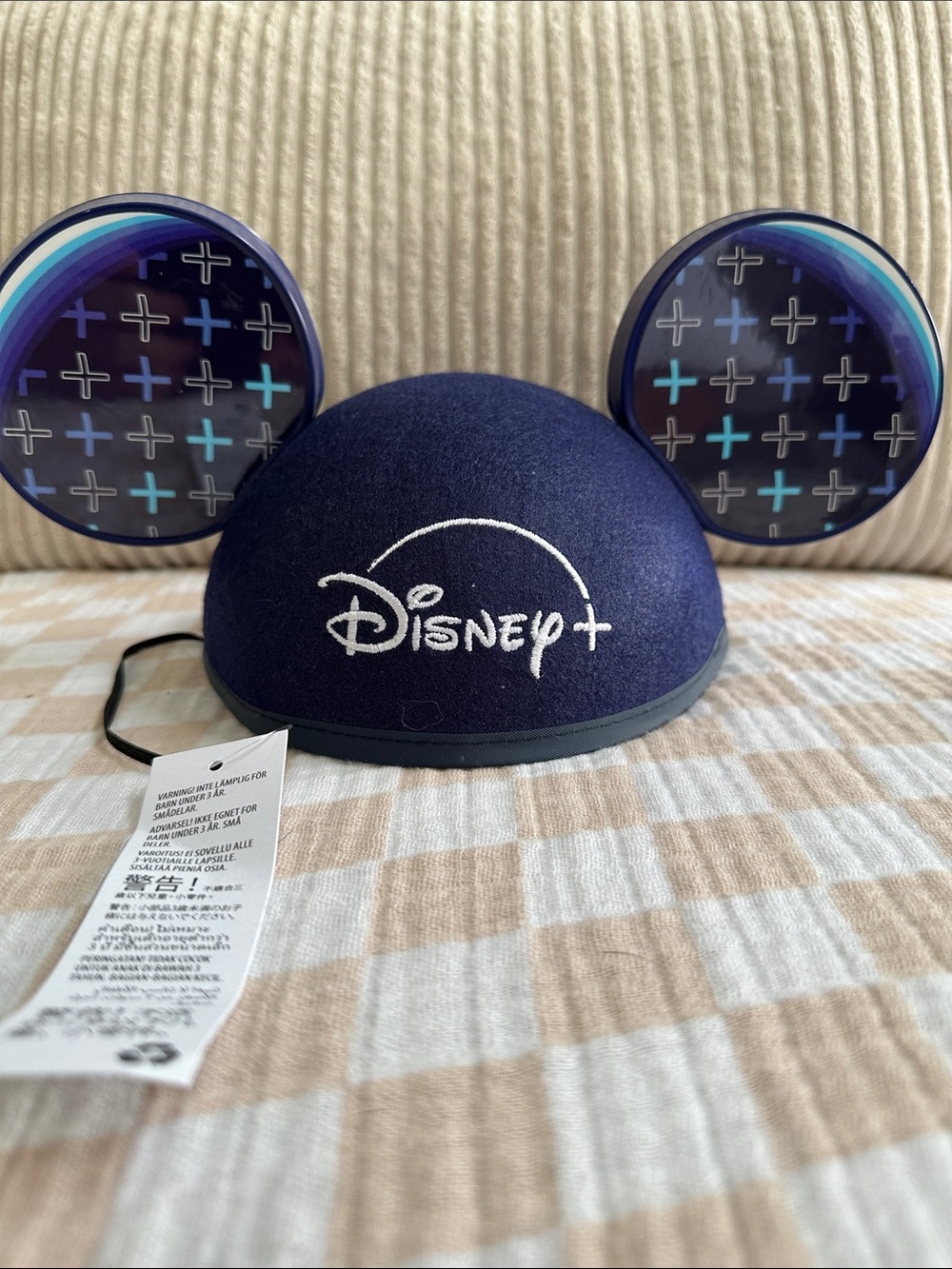 NWT Disney + Day Parks Exclusive Navy Blue Mickey Mouse Ear Hat